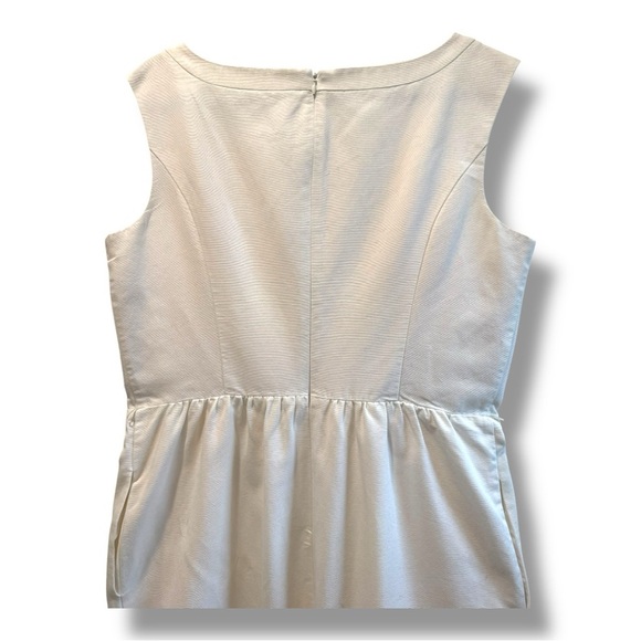 ELLEN TRACY Elegant Sleeveless Cotton Dress with pockets 14 - Picture 5 of 7